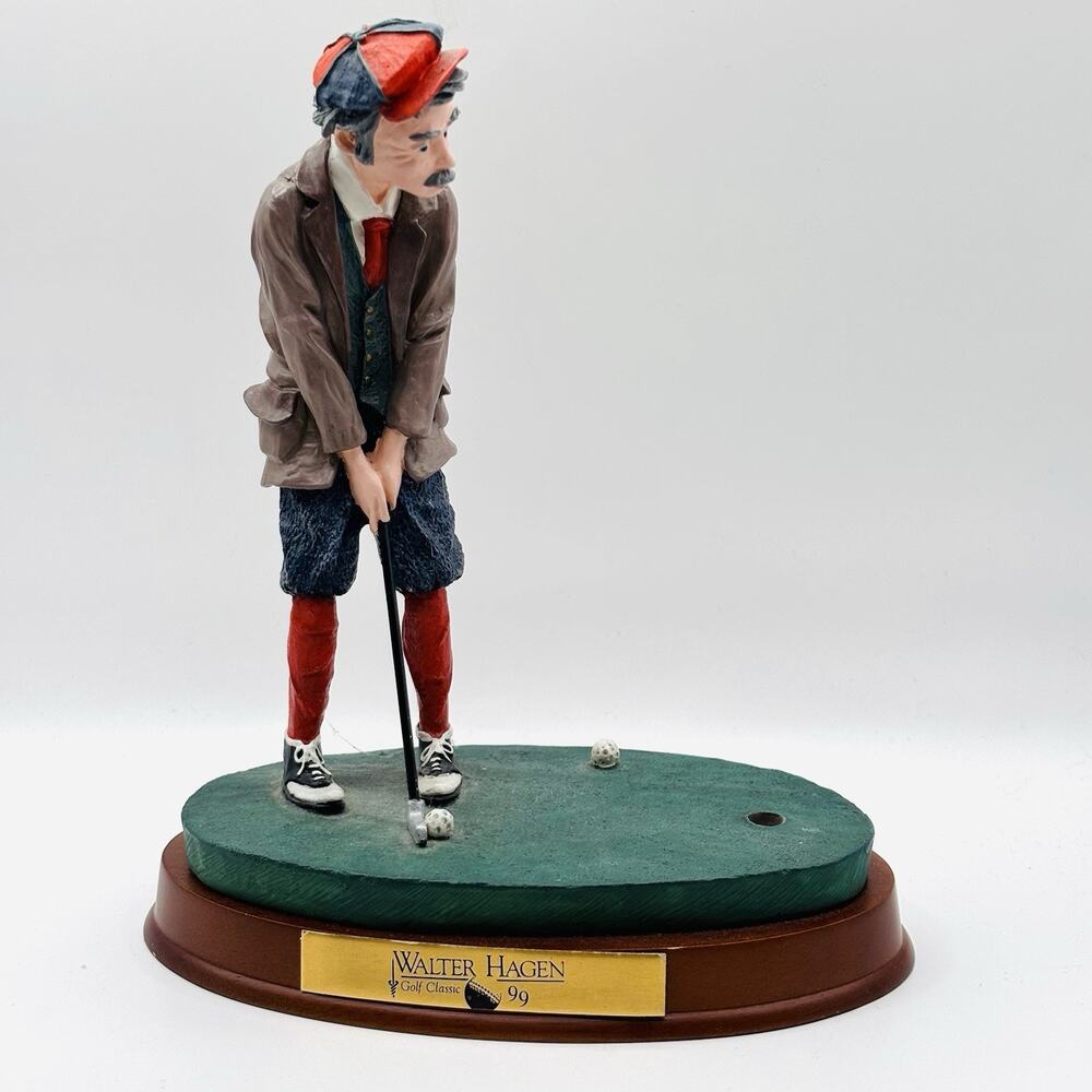 Walter Hagen Golf Classic 1999 8" Whimsical Golfer Detailed Old Man Figurine